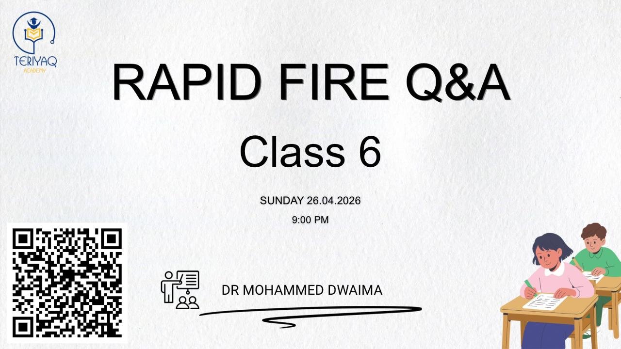 Rapid Fire Class 6 ( 2026 )